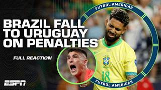 FULL REACTION Brazil KNOCKED OUT of Copa America by Uruguay 👀 How much did they miss Vini Jr [upl. by Hooge316]