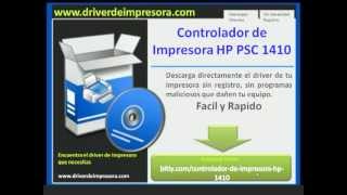 Descargar Controlador de Impresora HP PSC 1410 ¿Donde descargar en forma directa [upl. by Adarbil]