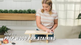 How to Condition Wood and Prep Before Staining [upl. by Doralyn]