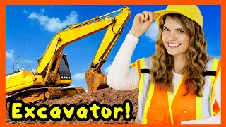 Construction Vehicles for Kids  Excavator Videos for Children with Speedie DiDi [upl. by Ehling]