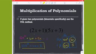 Multiplication and Division of Polynomials [upl. by Andert]