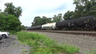 NS 38G eastbound manifest train at Duncannon PA 72024 [upl. by Anaele582]