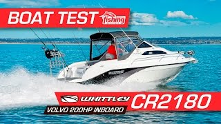 Boat Test Whittley CR2180 with Volvo 200HP inboard [upl. by King]