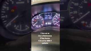 2014 Nissan Pathfinder Oil Life Reset [upl. by Marilla]