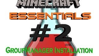 Minecraft Bukkit Plugin Essentials  GroupManager 152 2 HDDeutsch quotGroupManagerquot [upl. by Nirat]