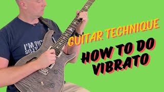 How to do Vibrato  Guitar Technique Lesson [upl. by Otreblon]