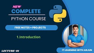 Python Full Course 🚀❤️  Introduction to Python  Lecture 1 [upl. by Ailaro152]