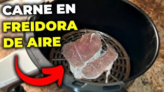 CARNE en freidora de aire MILANESA de CERDO ¡¡¡ Lista en 8 minutos   Recetas de freidora de aire [upl. by Herrmann71]