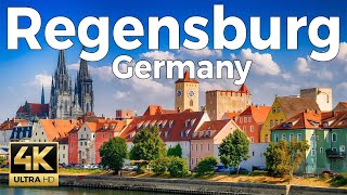 Regensburg Germany Walking Tour 4k Ultra HD60fps – With Captions [upl. by Nevlin608]