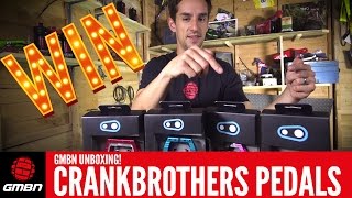 GMBN Unboxing crankbrothers Pedals – Mallet E Mallet DH Race Candy 7 amp Eggbeater 3 Pedals [upl. by Bigg852]