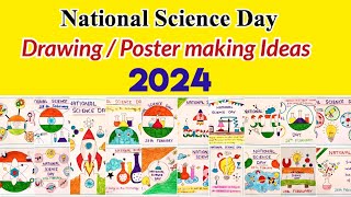 National Science day drawing ideas 2024  National Science day Poster making ideas Science day 2024 [upl. by Oravla]