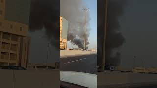 Breaking News Jeddah International Market Sarawat caught on fire [upl. by Egief295]