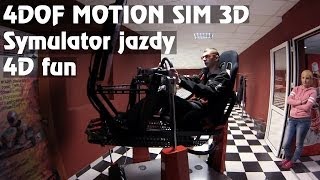 4DOF MOTION SIM 3D  Symulator jazdy 4D fun [upl. by Atronna348]