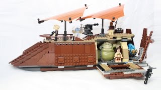 LEGO Star Wars Jabbas Sail Barge 75020 Review [upl. by Petromilli]