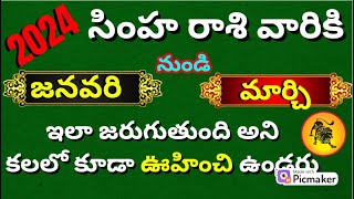 Simha rasi 2024 Telugu Simha Rasi Phalalu Leo Horoscope 2024 Rasi Phalalu in teluguJanuaryfeb [upl. by Charmian71]