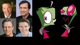 Animated Voice Comparison Zim Invader Zim [upl. by Gaultiero]