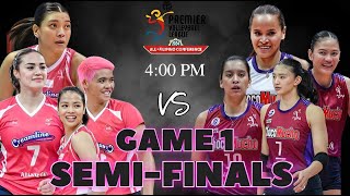 Choco Mucho vs Creamline Game 1 SemiFinals  PVL Live Scoreboard  April 30 2024 [upl. by Lybis]