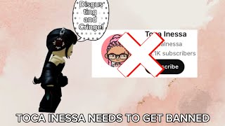 TOCA INESSA NEEDS TO GET BANNED BECAUSE SHE MAKES INNPROPIATE VIDEOSTHUMBNAILS Rant2024 [upl. by Denoting]