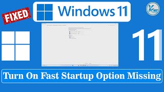 ✅ How To Fix Turn On Fast Startup Option Missing Under Shutdown Settings On Windows 11 [upl. by Gish]