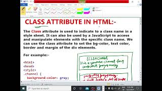 HTML TUTORIAL LECTURE  29DIV ELEMENT CLASS ATTRIBUTE EXPLANATION WIT EXAMPLE ECL365CLASSES [upl. by Kistner855]