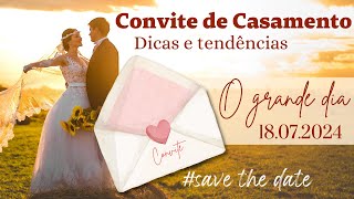 CONVITE DE CASAMENTO  Dicas e Tendências de Convites de Casamento  Convite de Casamento Digital [upl. by Arvid]