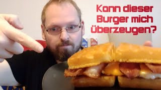 Selbstgemachter Frühstücks Burger  Pepsi Max Mango  MUKBANG [upl. by Deirdra]