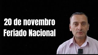 20 DE NOVEMBRO AGORA É FERIADO NACIONAL [upl. by Thrift]