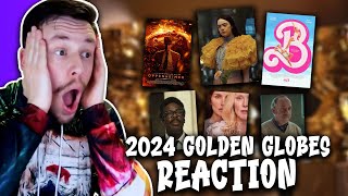 Golden Globes 2024 Nominations REACTION [upl. by Elleryt]