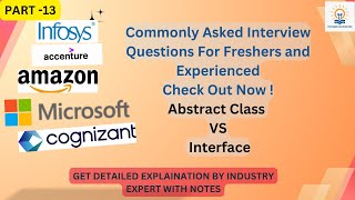 Most Commonly Asked Questions For Freshers Abstract VS Interface interviewquestions interviewtips [upl. by Lenora]