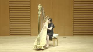 Lynn Koschnitzke Harp Bach Grandjany Etude No10 [upl. by Earissed]