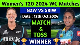 NZW VS SRIW  Womens T20 WC 2024  15th Match Prediction  Newzealand VS Srilanka  WC Prediction [upl. by Atirak]