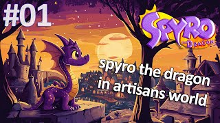 Spyro the Dragon  Artisans World 🐲🐲  Spyro Reignited Trilogy Pt01 [upl. by Anjanette]