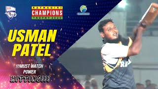 Usman Patel  Power hitting in Ratnagiri Champions Trophy 2020 [upl. by Blakeley621]