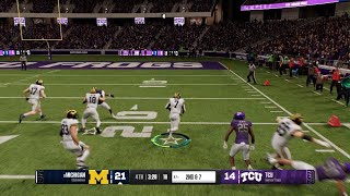 Donovan Edwards 47 yard touchdown  NCAA 25 [upl. by Aynav]