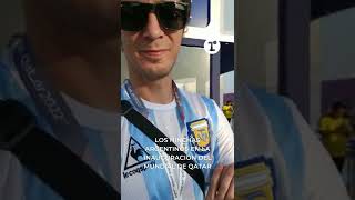 🇦🇷 ¡LOS HINCHAS ARGENTINOS EN LA INAUGURACIÓN DEL MUNDIAL DE QATAR 🇶🇦 [upl. by Elvyn]