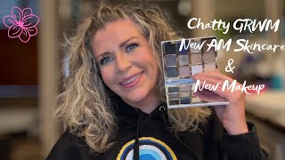 Chatty GRWM Morning Skincare amp New Makeup [upl. by Morna]