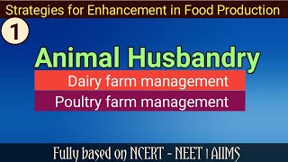 Strategies for Enhancement in Food Production  Class 12 NEET BIOLOGY [upl. by Iruj]