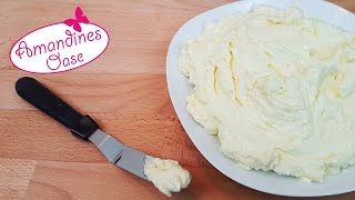 Deutsche Buttercreme  Grundrezept  PuddingButtercreme  Vanille [upl. by Grimona]