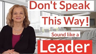 To sound professional and confident avoid speaking this way 7 TIPS [upl. by Olnay]