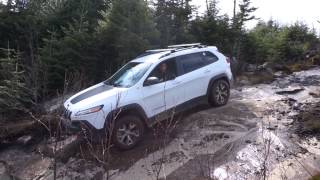 2014 Jeep Cherokee Trailhawk off road in Tremblant at the Jamboree Canada La Diable 2014 [upl. by Elinnet]