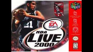 NBA Live 2000 N64 Lakers vs Knicks March 19th 2000 [upl. by Graig229]