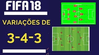 Variações do 343  FIFA18 [upl. by Arlinda]