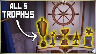 How To Get All 5 Trophies In The Mayors Mansion  Hello Neighbor 2 Cup Locations  Secret Room Key [upl. by Demeyer]