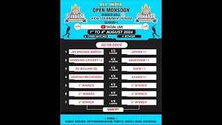 ALL INDIA OPEN MONSOON  CRICKET TORNAMENT SILVASSA  2024 SEASON 1 [upl. by Nimoynib]