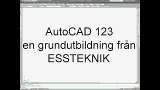 AutoCAD för nybörjare en bok för den som snabbt vill komma igång att rita i AutoCAD [upl. by Dearr]