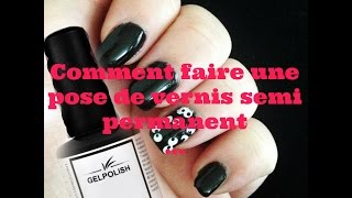 Comment faire une pose de vernis semi permanent [upl. by Adnotal]