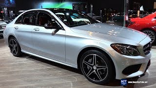 2017 Mercedes Benz C300 4Matic Sedan  Exterior and Interior Walkaround  2017 Montreal Auto Show [upl. by Adiuqram652]