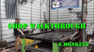 The 6 Monkeys Shop Tour Full Offroad Fabrication Shop [upl. by Eitisahc]