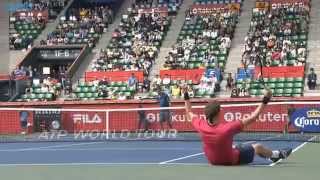 Denis Istomin Hot Shot Tokyo 2014 [upl. by Malek395]