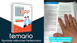 🔥 🔥 Review completa 🔥 🔥 Temario AYUDANTE INSTITUCIONES PENITENCIARIAS [upl. by Bucher932]